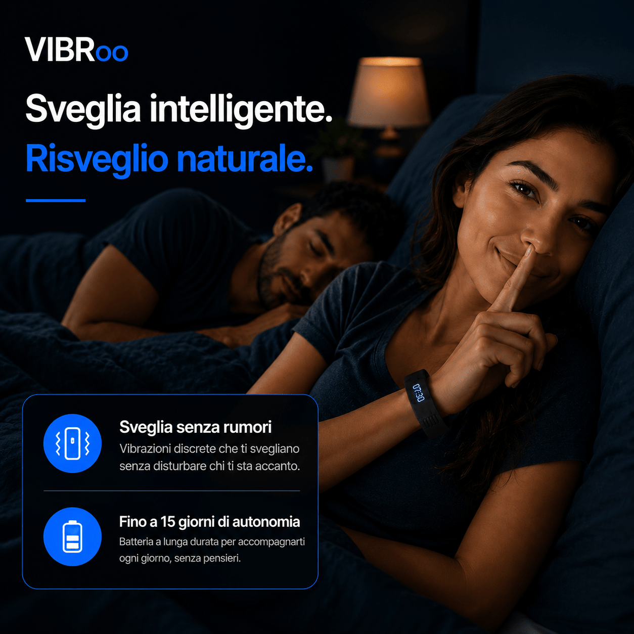 VIBRoo- Bracciale sveglia vibrante - Fiocchetto