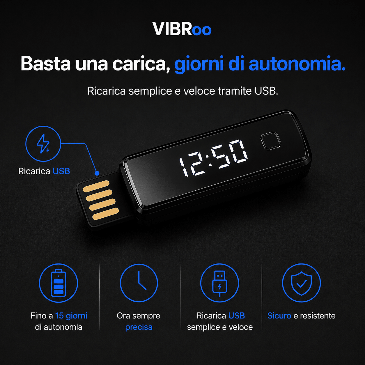 VIBRoo- Bracciale sveglia vibrante - Fiocchetto
