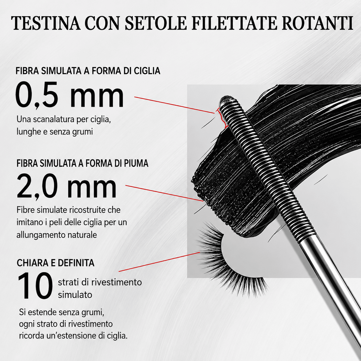 IRON EYE MASCARA VOLUMIZZANTE - Fiocchetto