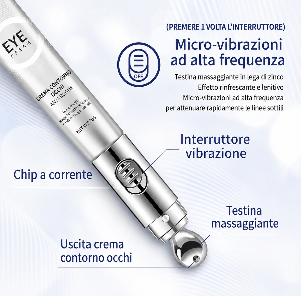 CREMA OCCHI CON VIBRATORE INCORPORATO - Fiocchetto