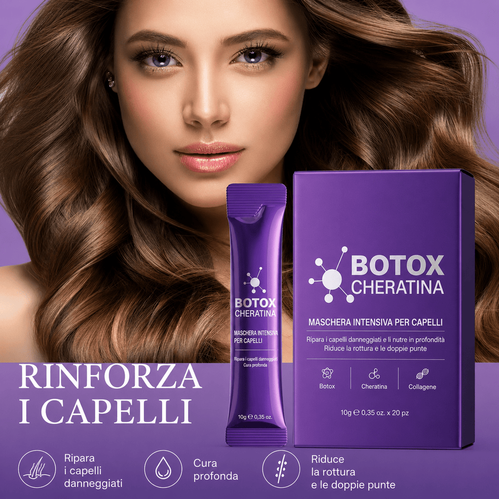 MASCHERA PER CAPELLI BOTOX E CHERATINA (10pcs) - Fiocchetto