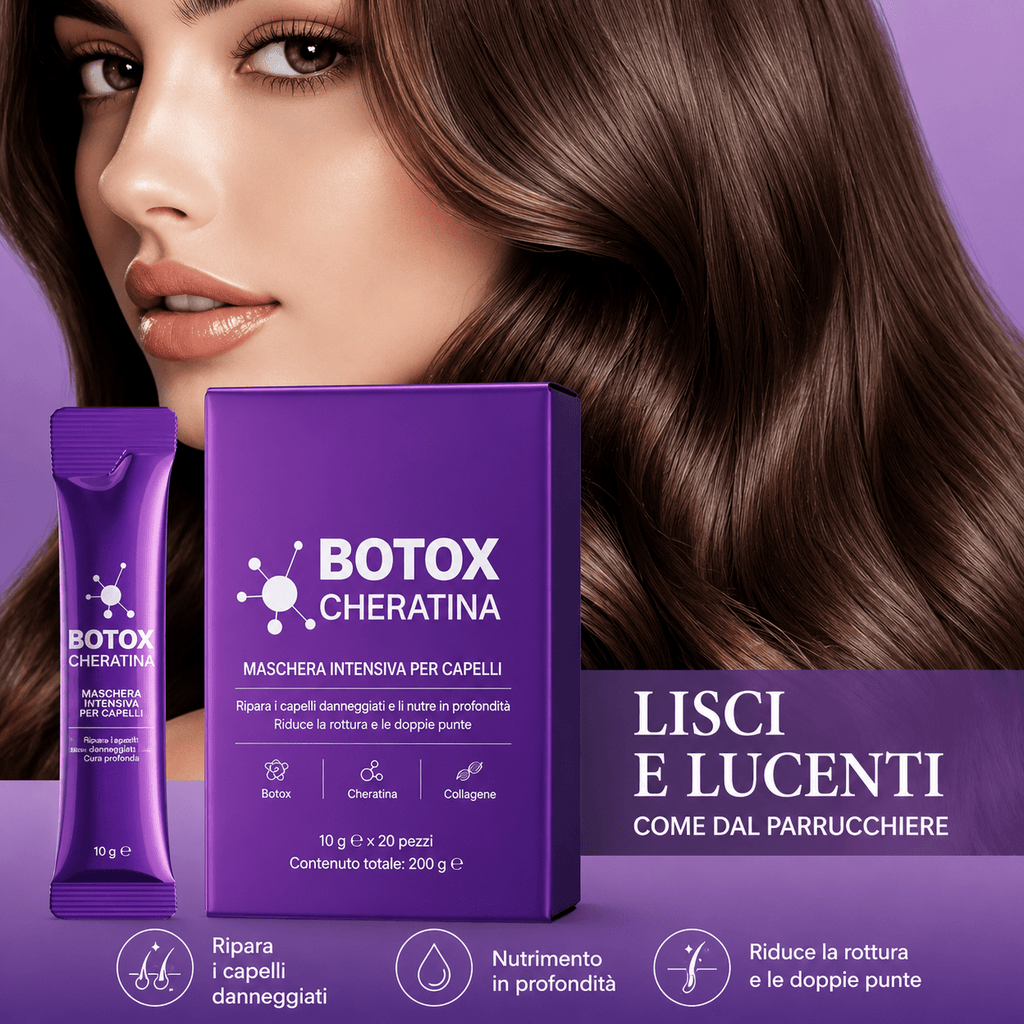 MASCHERA PER CAPELLI BOTOX E CHERATINA (10pcs) - Fiocchetto