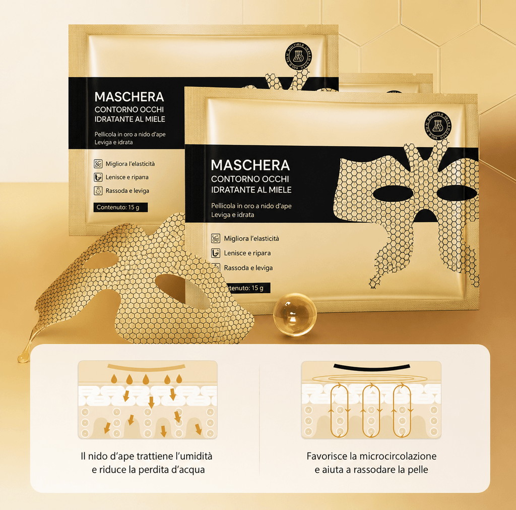 Maschera Collagene Viso 24k (3pc) - Fiocchetto