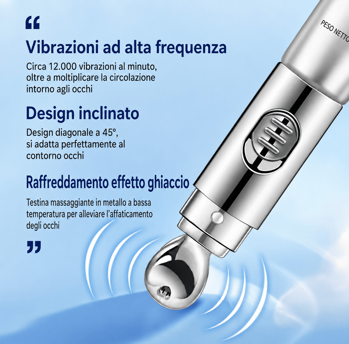 CREMA OCCHI CON VIBRATORE INCORPORATO - Fiocchetto