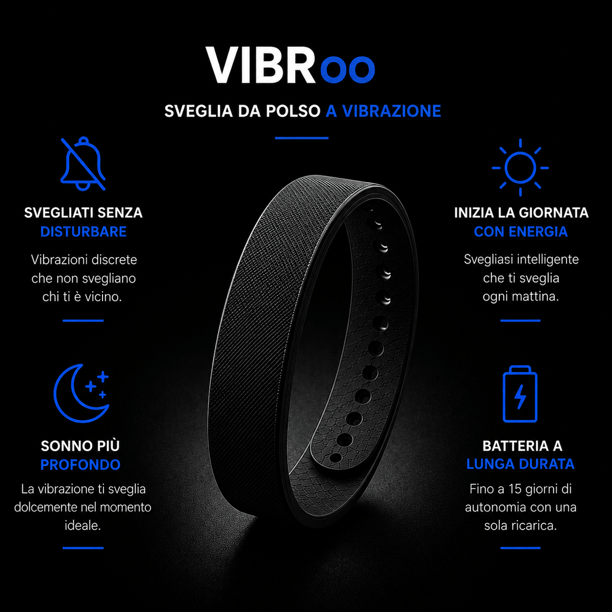 VIBRoo- Bracciale sveglia vibrante - Fiocchetto