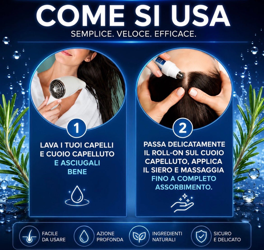 SIERO ROLL-ON CRESCITA CAPELLI (25ML) - Fiocchetto